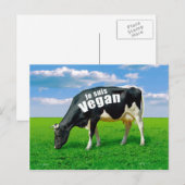 Je suis Vegan Postkarte (Vorne/Hinten)
