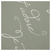 Je T adore Sage Stoff (Muster)