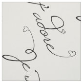 Je T adore Stoff (Muster)