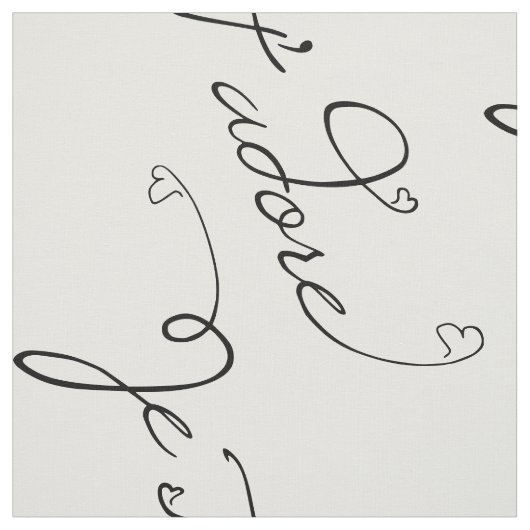 Je T adore Stoff (Muster)