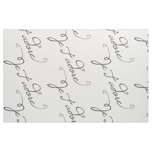 Je T adore Stoff (Fat Quarter (45,7 x 55,9 cm))
