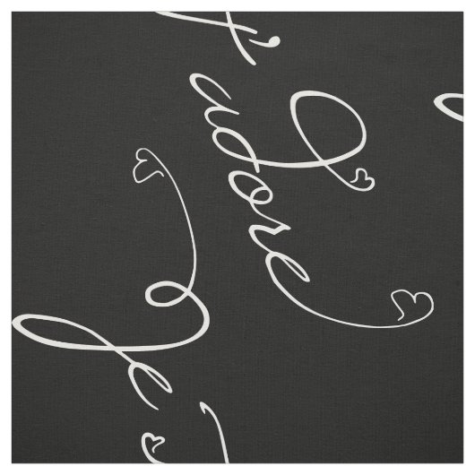 Je T adore Stoff (Muster)