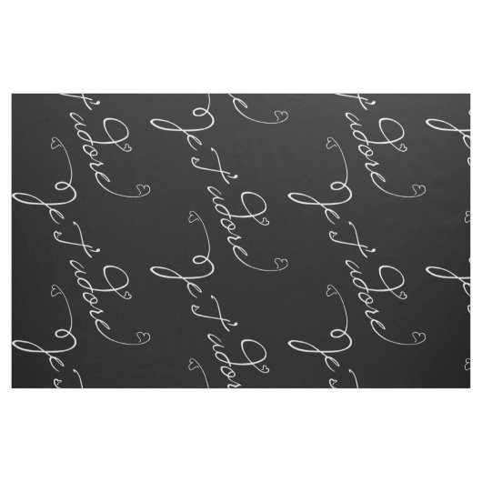 Je T adore Stoff (Fat Quarter (45,7 x 55,9 cm))