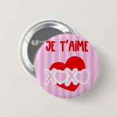 Je t’aime. button (Vorne & Hinten)