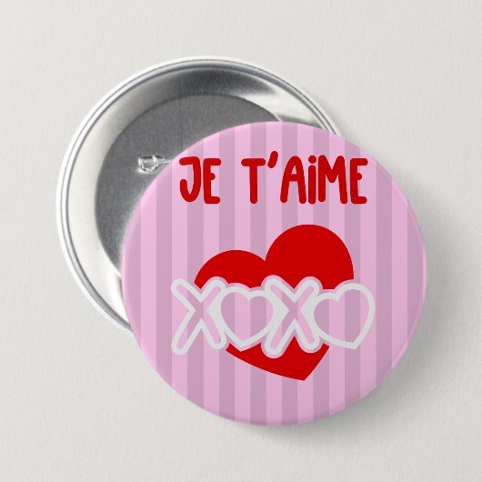 Je t’aime. button (Vorne & Hinten)