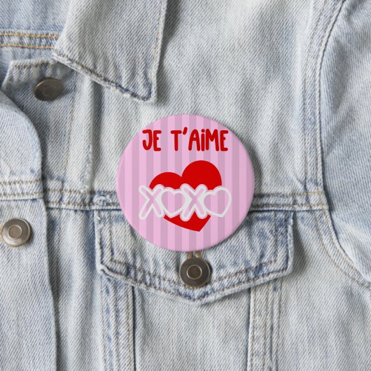 Je t’aime. button (Beispiel)