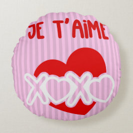 Je t’aime. rundes kissen