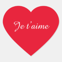 Je t taime I Liebe Sie Niedliche französische Herz