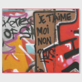 Je t taime moi non plus - Ich Liebe dich, ich auch Geschenkpapier (Flach)