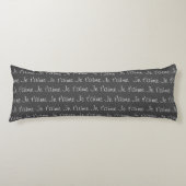 Je t taime pillow ich dich auf Französisch Liebe Seitenschläferkissen (Vorderseite)