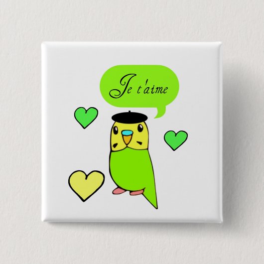 Je t'aime button (Vorderseite)