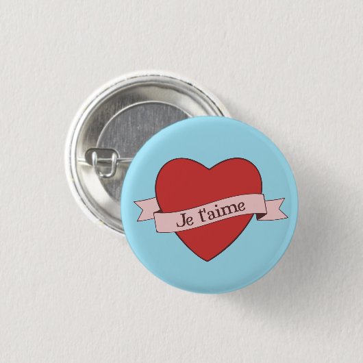 Je t'aime button (Vorne & Hinten)