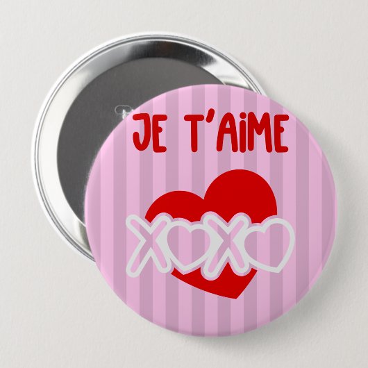 Je t'aime button (Vorne & Hinten)