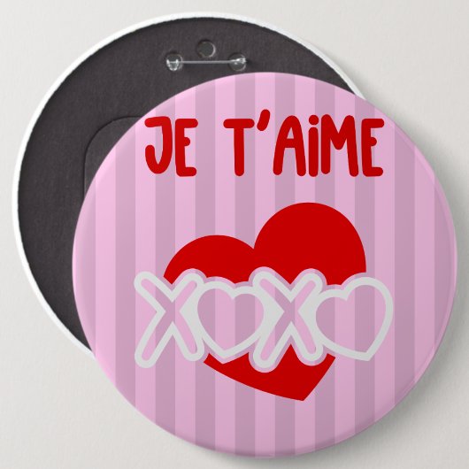 Je t'aime button (Vorne & Hinten)