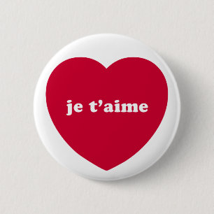 JE T'AIME BUTTON