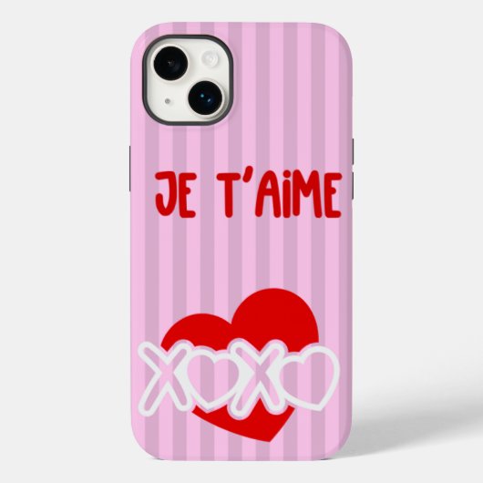 Je t'aime Case-Mate iPhone hülle (Rückseite)
