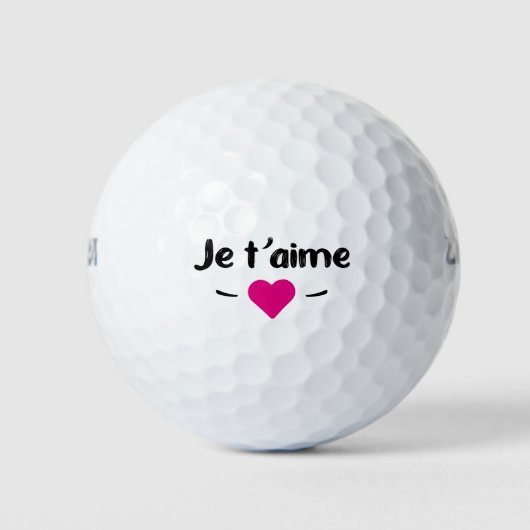 Je taime golfball (Vorderseite)