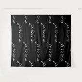 je taime I Liebe Sie in Französisch Chic Black & W Wandteppich (Vorderseite (Horizontal))