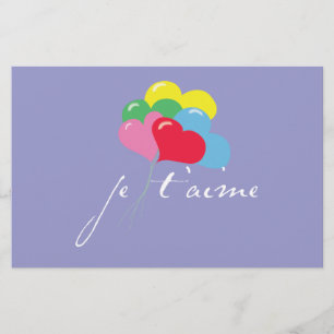 Je' taime (Ich Liebe dich) Briefpapier