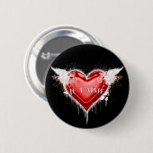 Je t'aime (Ich Liebe dich) Button (Vorne & Hinten)