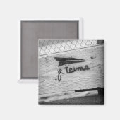 Je T'aime (ich Liebe du) Magnet (Vorderseite/Rückseite)