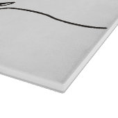 je taime - Ich Liebe Sie auf Französisch - schwarz Schneidebrett (Ecke)