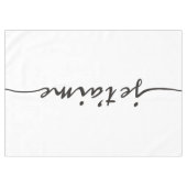 je taime - Ich Liebe Sie auf Französisch - schwarz Tischdecke (Vorderseite (Horizontal))