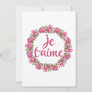 Je T'aime - Ich Liebe Sie - Französische Redewendu