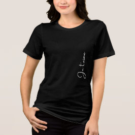"Je t'aime" ist Französisch für "Ich liebe dich" E Tri-Blend Shirt