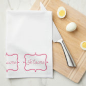 Je Taime Kitchen Towels Geschirrtuch (Viertel Falte)