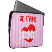 Je t'aime laptopschutzhülle (Vorne Rechts)
