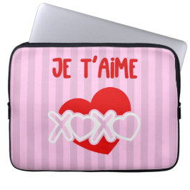 Je t'aime laptopschutzhülle