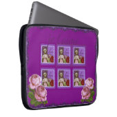 Je T'aime Lila Romantic Girl Vintag Collage Laptopschutzhülle (Vorne Rechts)