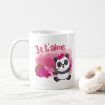 Je taime Niedlich Little Panda Kaffee Tasse