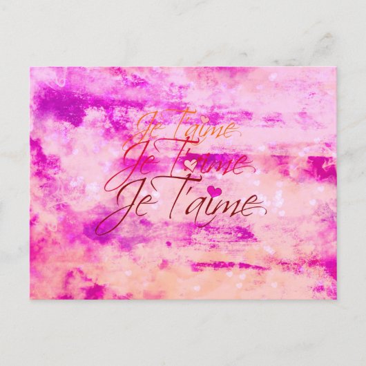 Je T'aime, nochmals besucht Postkarte (Vorderseite)