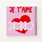Je t'aime notizblock (Rückseite)