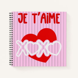 Je t'aime notizblock