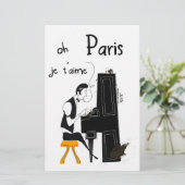 je taime Paris Briefpapier (Stehend Vorderseite)
