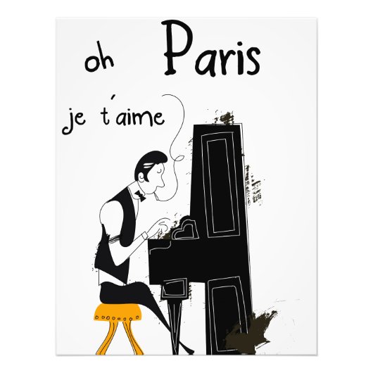 je taime Paris Fotodruck (Vorne)