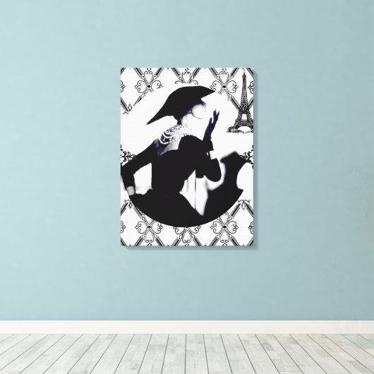 Je T'aime Paris (I Liebe Paris) Leinwanddruck (Insitu (Holzboden))