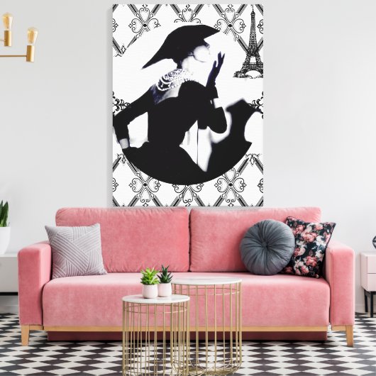 Je T'aime Paris (I Liebe Paris) Leinwanddruck (Insitu (Wohnzimmer))