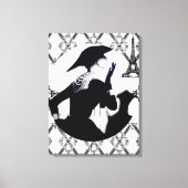 Je T'aime Paris (I Liebe Paris) Leinwanddruck (Vorderseite)