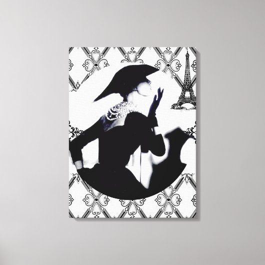 Je T'aime Paris (I Liebe Paris) Leinwanddruck (Vorderseite)