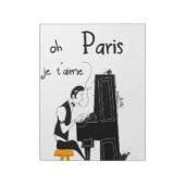 je taime Paris Notizblock (Rotiert)