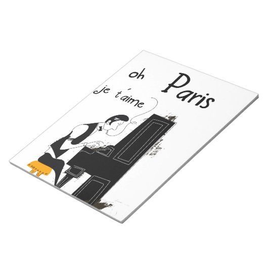 je taime Paris Notizblock (angewinkelt)