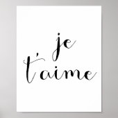 Je taime poster (Vorne)