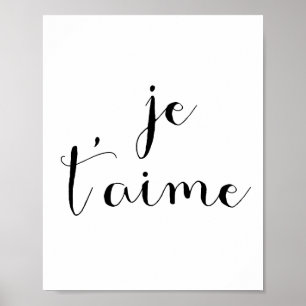 Je taime poster