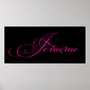 Je taime Poster/Print Poster