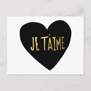 Je T'aime Postkarte