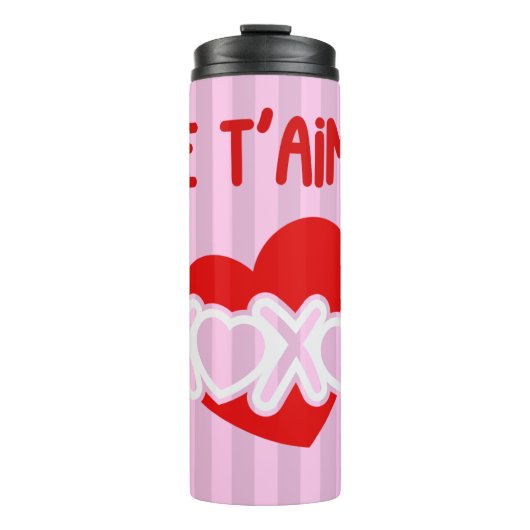 Je t'aime thermosbecher (Vorderseite)